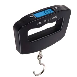 Balanza de equipaje romana Opalux OP-607 máx. 50kg, portátil, digital, con pantalla LCD