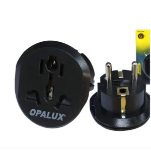 ADAPTADOR OPALUX OP-605-2NG SCHUCKO A TOMA MULTIPLE NEGRO